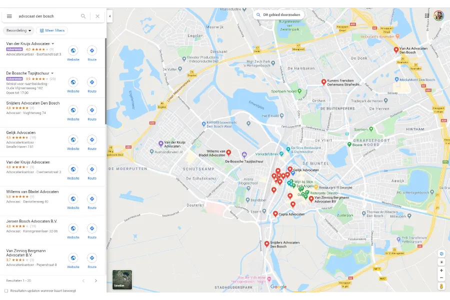 Adverteren op Google in Google Maps
