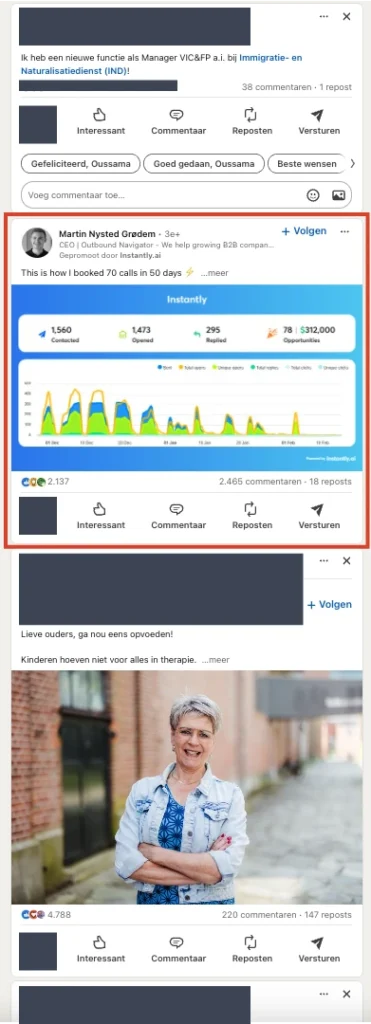 B2B LinkedIn ads gesponsorde content