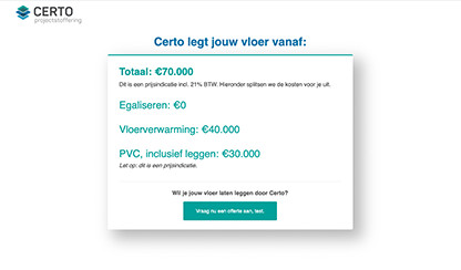 Certo online calculator