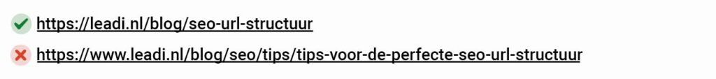 Korte SEO URL-structuur