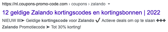 Meta omschrijving aparte tekens