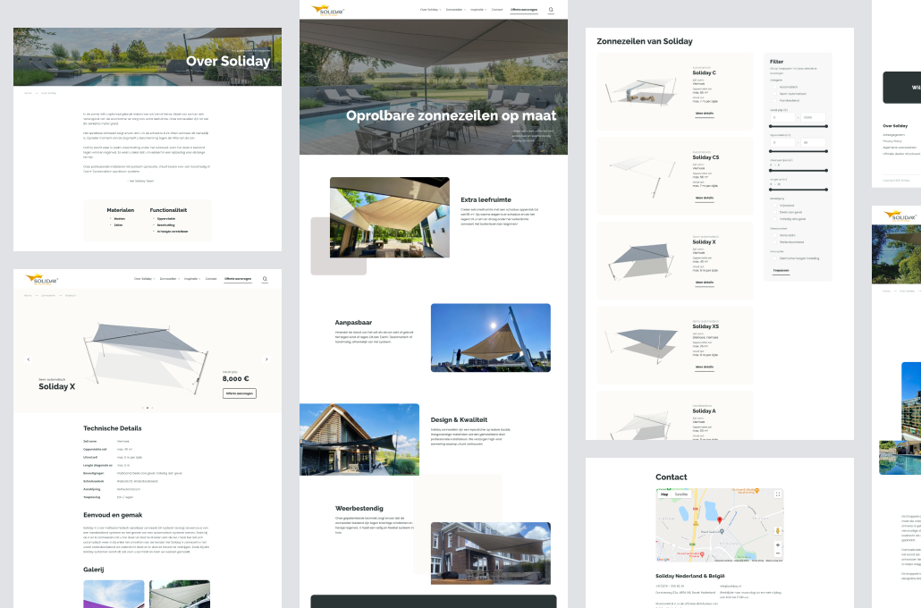 Website voorbeeld Soliday