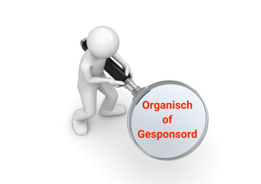 Het verschil tussen organische en gesponsorde resultaten