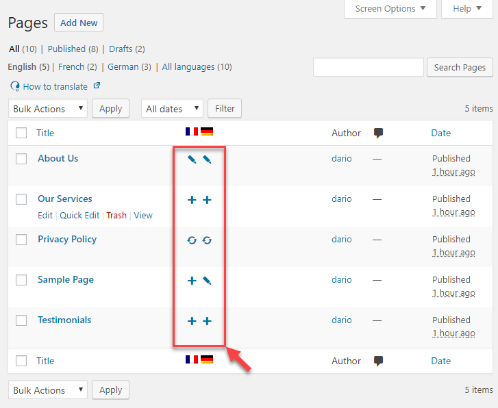 WPML plugin wordpress meertalige website