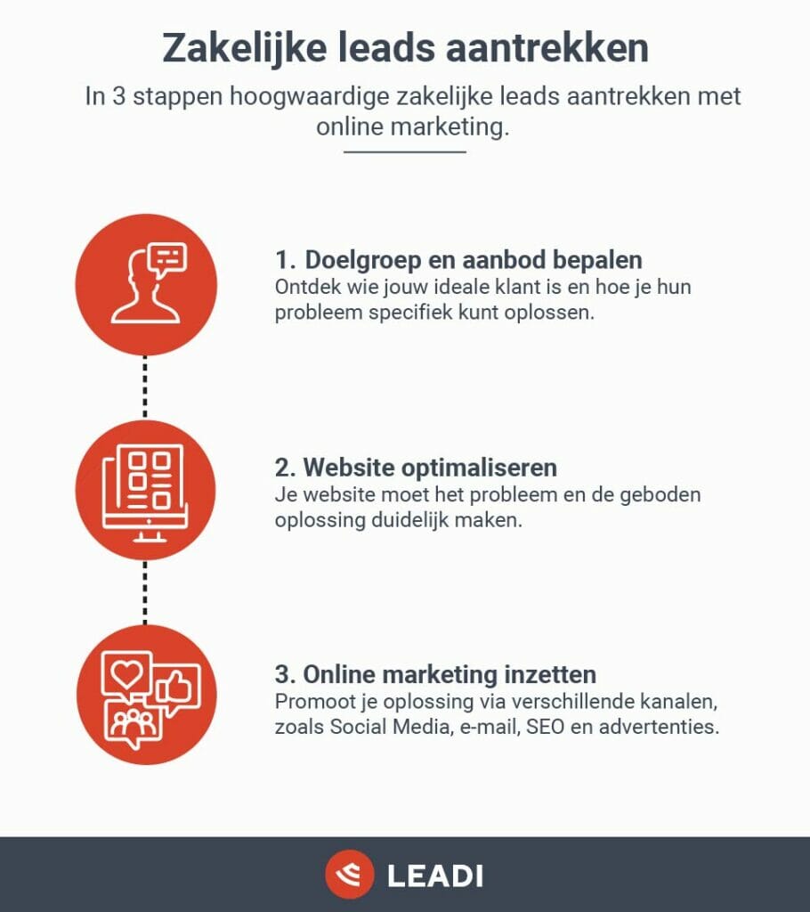 Zakelijke B2B leads aantrekken met online marketing