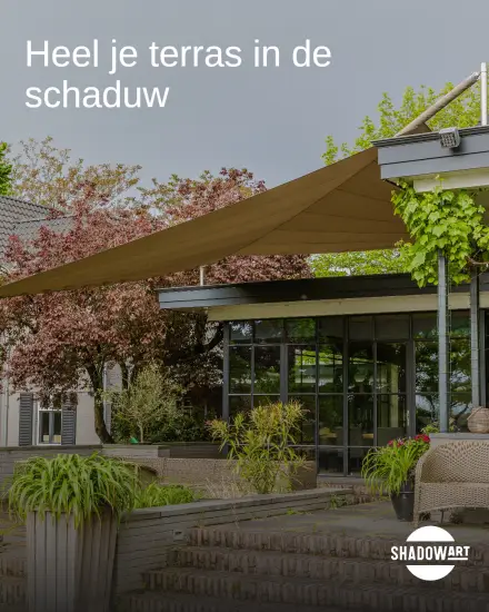 Heel je terras in de schaduw