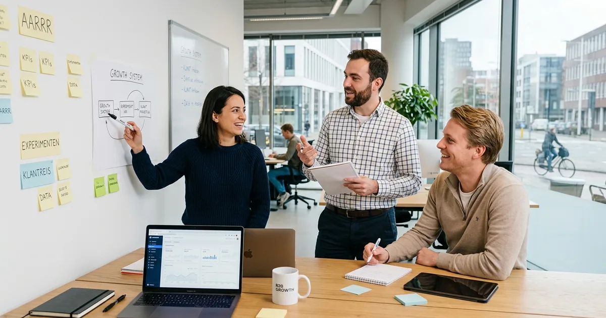 Growth marketing voor B2B: zo bouw je een systeem dat klanten oplevert