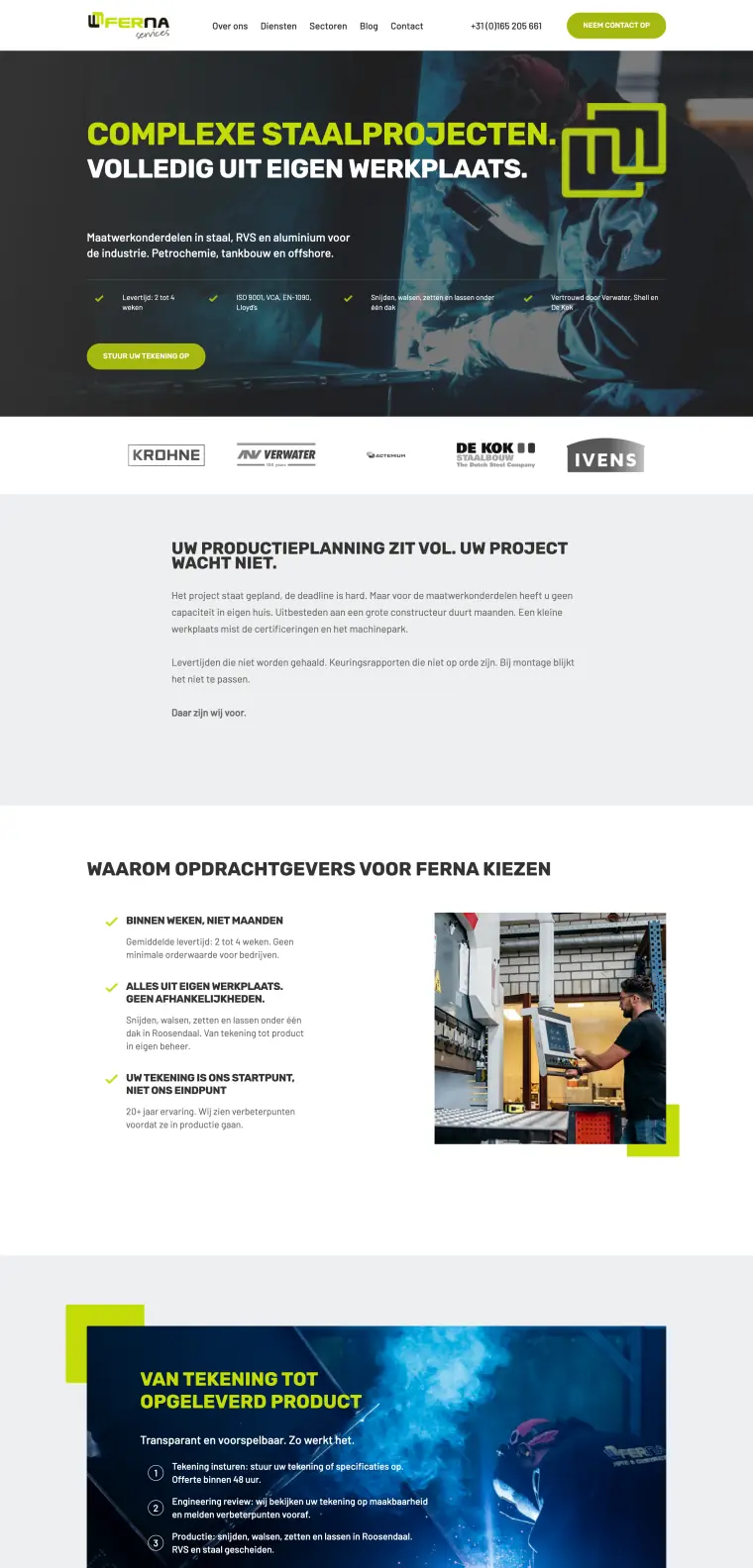 Homepage van Ferna