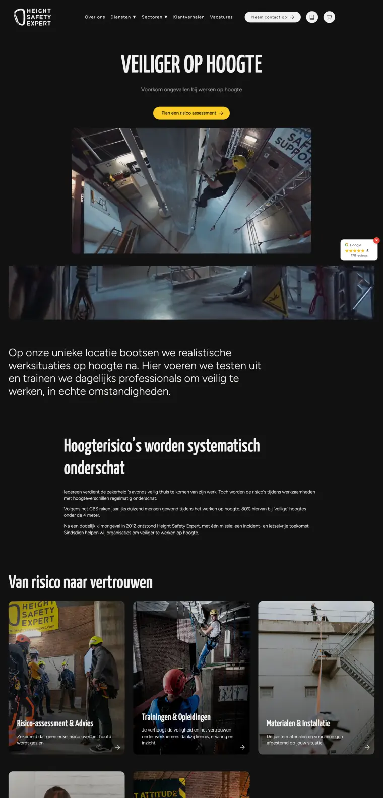 Homepage van Height Safety Expert