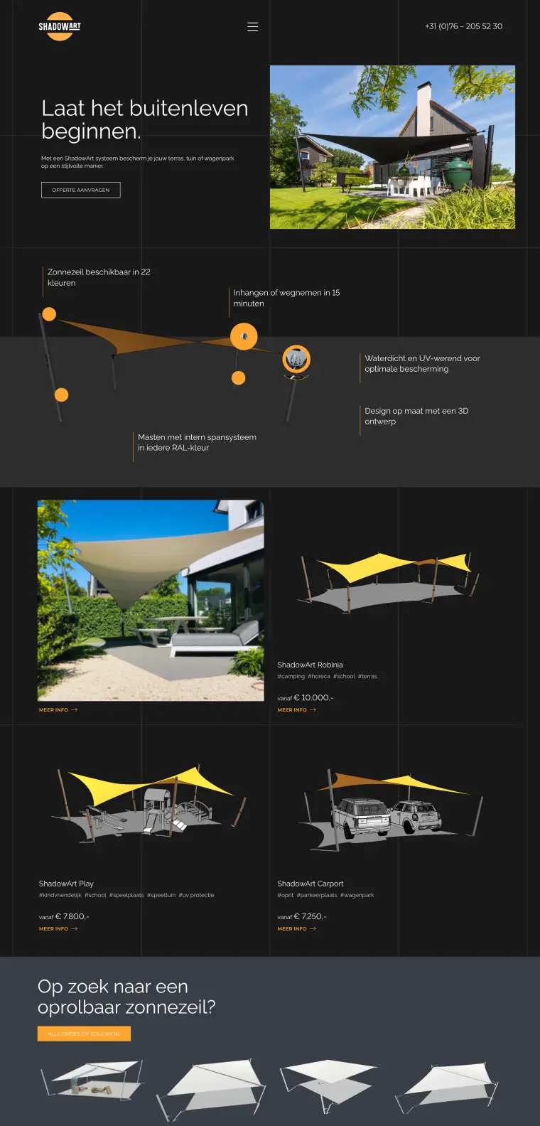Homepage van ShadowArt