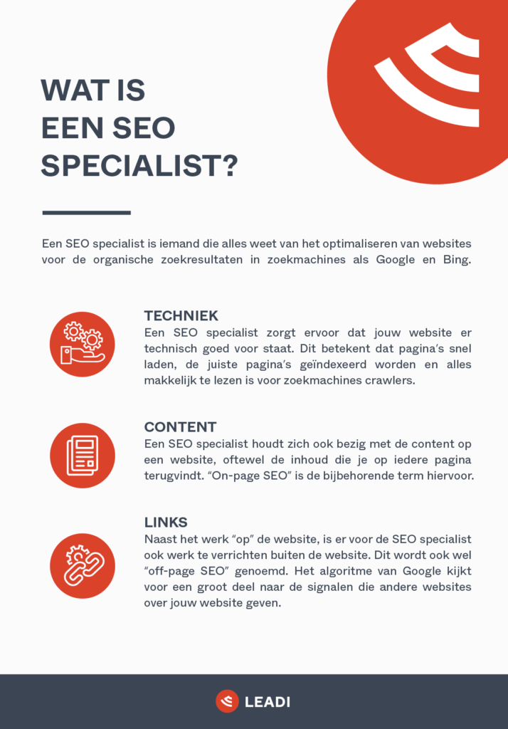Seo specialist infographic